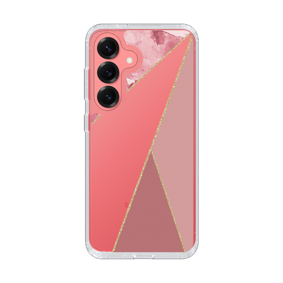 Slim Protection Case［ Marble Triangle Palette - Pink ］