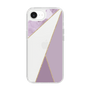 Slim Protection Case［ Marble Triangle Palette - Purple ］