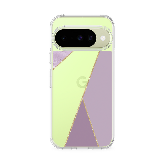Slim Protection Case［ Marble Triangle Palette - Purple ］