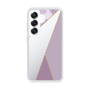 Slim Protection Case［ Marble Triangle Palette - Purple ］