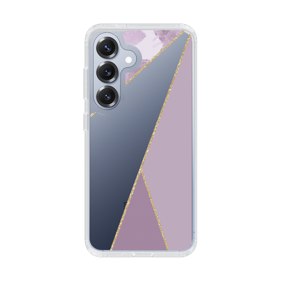 Slim Protection Case［ Marble Triangle Palette - Purple ］