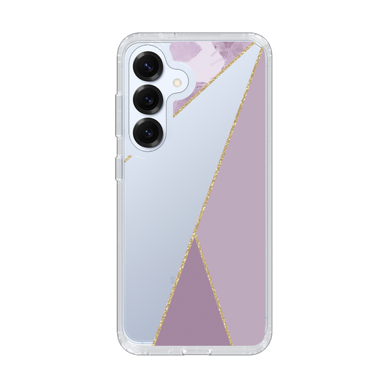 Slim Protection Case［ Marble Triangle Palette - Purple ］