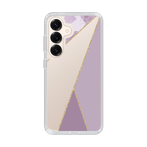 Slim Protection Case［ Marble Triangle Palette - Purple ］