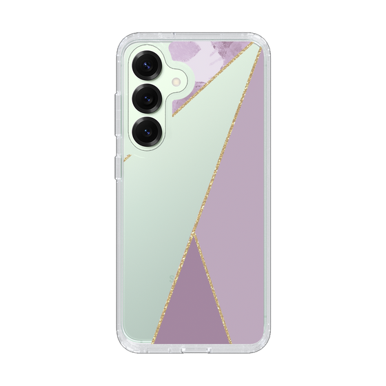 Slim Protection Case［ Marble Triangle Palette - Purple ］