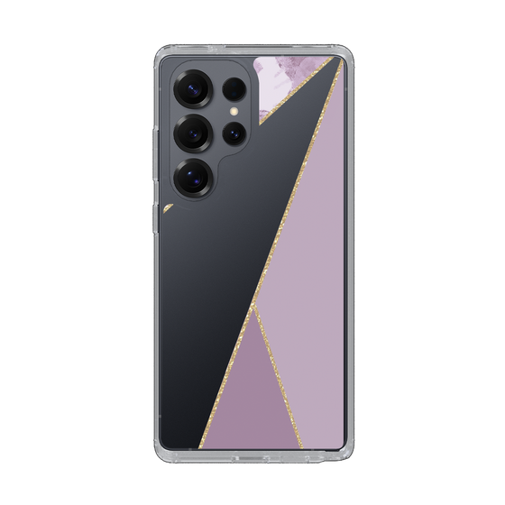 Slim Protection Case［ Marble Triangle Palette - Purple ］