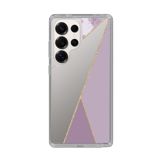 Slim Protection Case［ Marble Triangle Palette - Purple ］