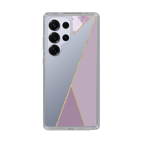Slim Protection Case［ Marble Triangle Palette - Purple ］