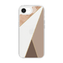 Slim Protection Case［ Marble Triangle Palette - Brown ］