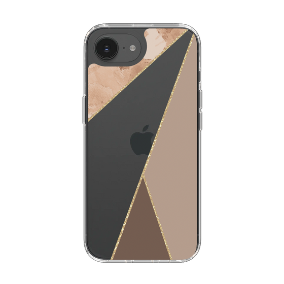 Slim Protection Case［ Marble Triangle Palette - Brown ］