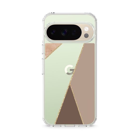 Slim Protection Case［ Marble Triangle Palette - Brown ］