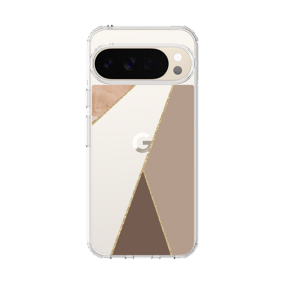 Slim Protection Case［ Marble Triangle Palette - Brown ］
