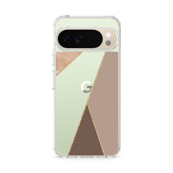 Slim Protection Case［ Marble Triangle Palette - Brown ］