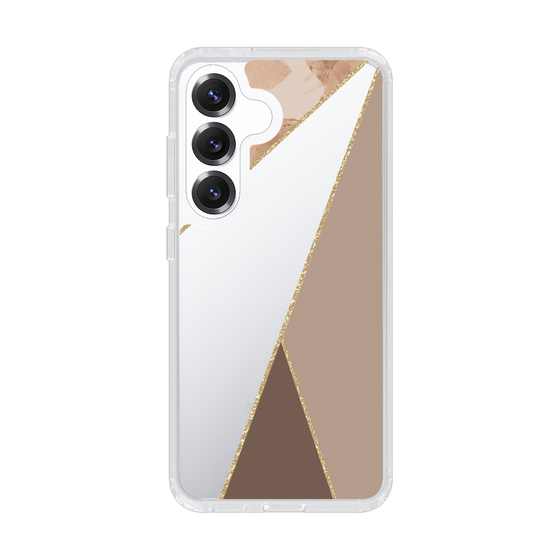 Slim Protection Case［ Marble Triangle Palette - Brown ］