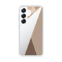 Slim Protection Case［ Marble Triangle Palette - Brown ］