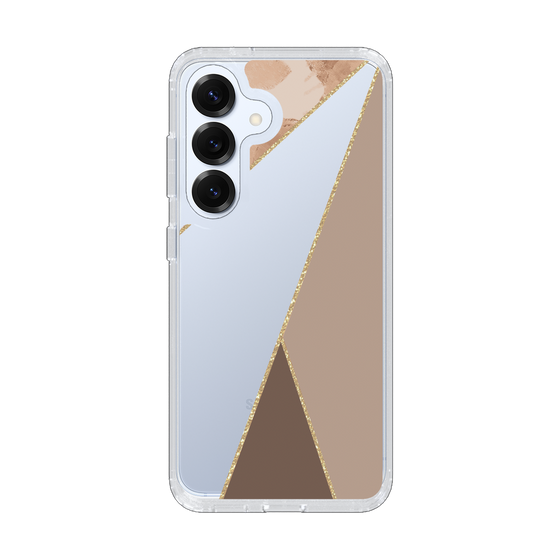 Slim Protection Case［ Marble Triangle Palette - Brown ］