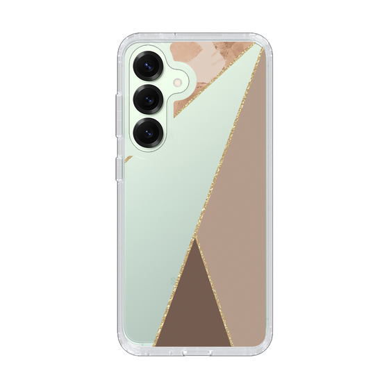 Slim Protection Case［ Marble Triangle Palette - Brown ］