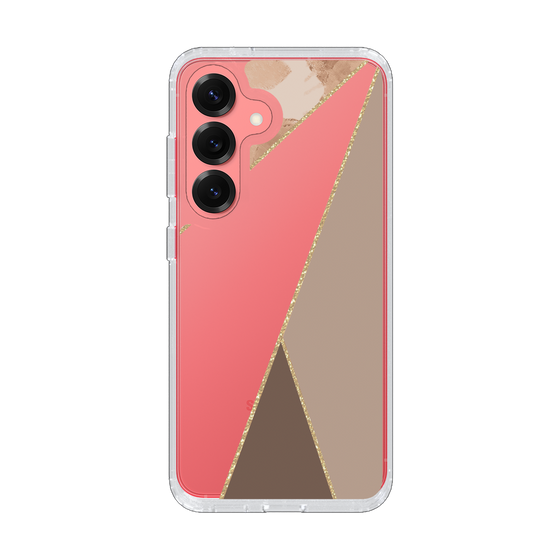 Slim Protection Case［ Marble Triangle Palette - Brown ］