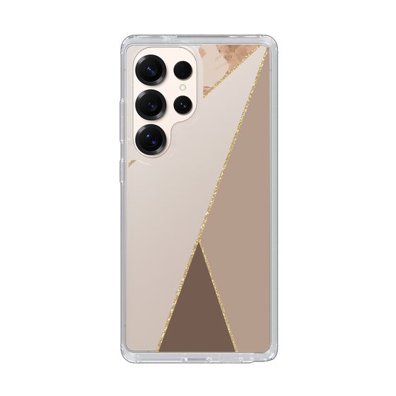 Slim Protection Case［ Marble Triangle Palette - Brown ］