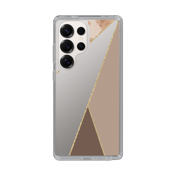 Slim Protection Case［ Marble Triangle Palette - Brown ］