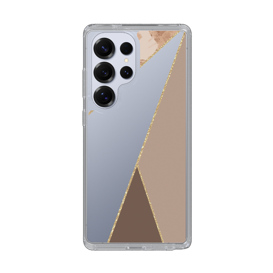 Slim Protection Case［ Marble Triangle Palette - Brown ］