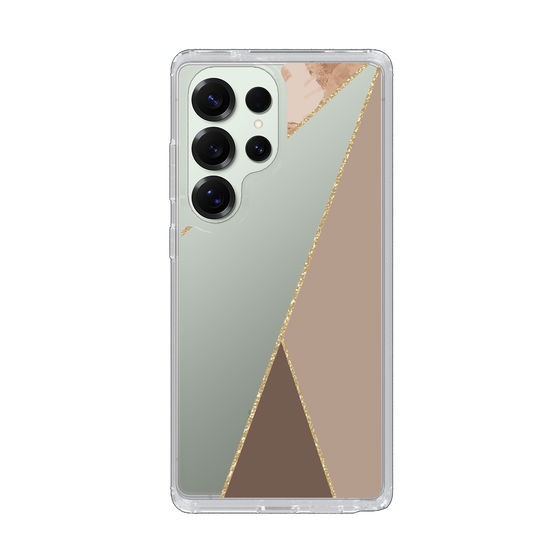 Slim Protection Case［ Marble Triangle Palette - Brown ］