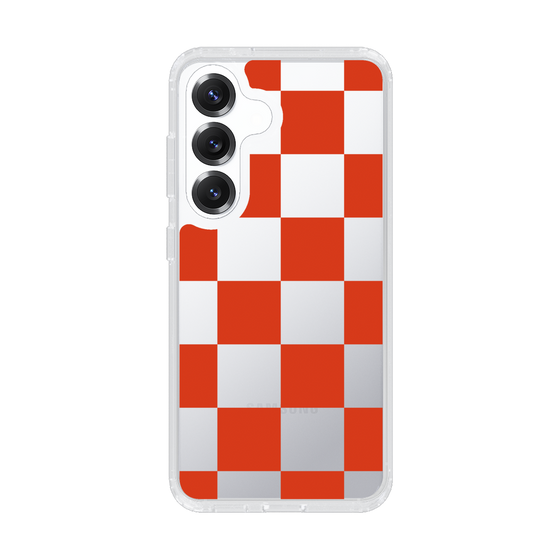 Slim Protection Case［ Ichimatsu Pattern - Red ］