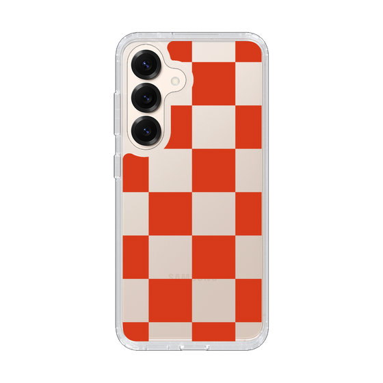 Slim Protection Case［ Ichimatsu Pattern - Red ］