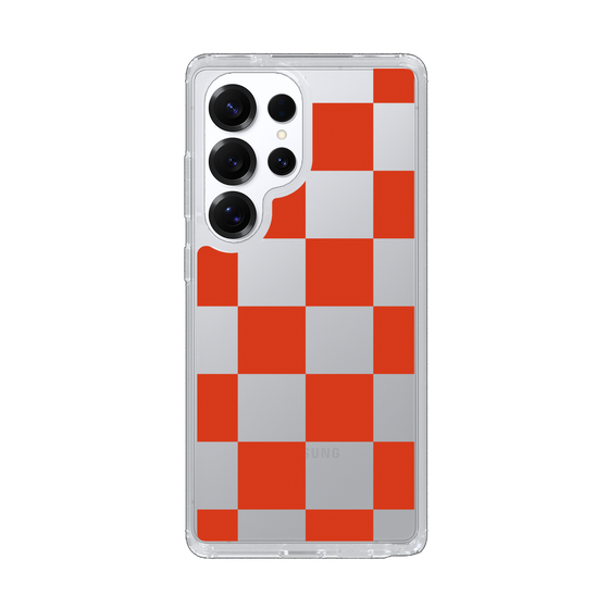 Slim Protection Case［ Ichimatsu Pattern - Red ］