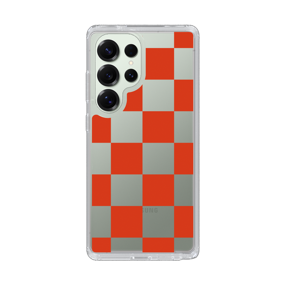 Slim Protection Case［ Ichimatsu Pattern - Red ］