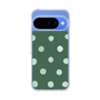Slim Protection Case［ Watercolor Dots Retro Color - Green ］