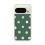 Slim Protection Case［ Watercolor Dots Retro Color - Green ］