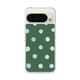 Slim Protection Case［ Watercolor Dots Retro Color - Green ］