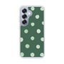 Slim Protection Case［ Watercolor Dots Retro Color - Green ］