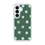 Slim Protection Case［ Watercolor Dots Retro Color - Green ］
