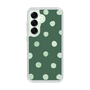 Slim Protection Case［ Watercolor Dots Retro Color - Green ］