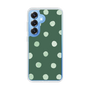 Slim Protection Case［ Watercolor Dots Retro Color - Green ］