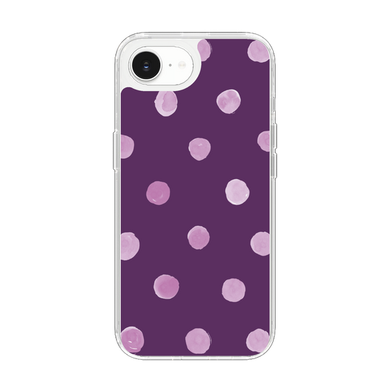 Slim Protection Case［ Watercolor Dots Retro Color - Purple ］