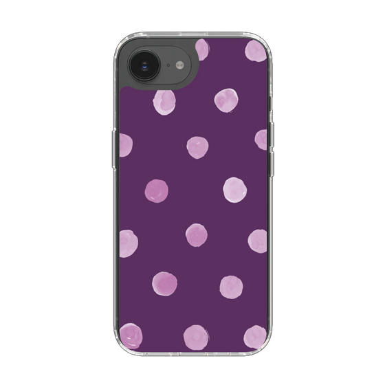 Slim Protection Case［ Watercolor Dots Retro Color - Purple ］