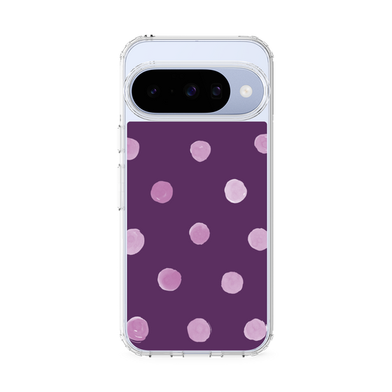 Slim Protection Case［ Watercolor Dots Retro Color - Purple ］