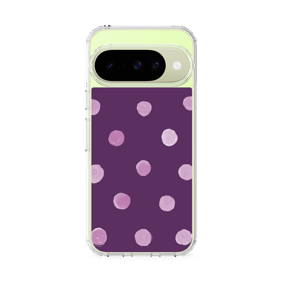 Slim Protection Case［ Watercolor Dots Retro Color - Purple ］