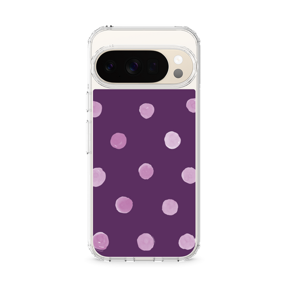 Slim Protection Case［ Watercolor Dots Retro Color - Purple ］