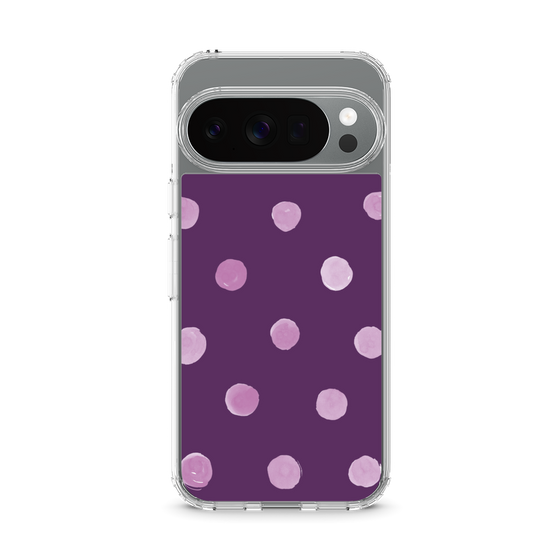 Slim Protection Case［ Watercolor Dots Retro Color - Purple ］
