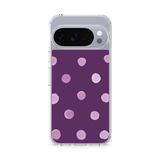 Slim Protection Case［ Watercolor Dots Retro Color - Purple ］