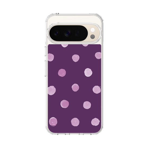 Slim Protection Case［ Watercolor Dots Retro Color - Purple ］