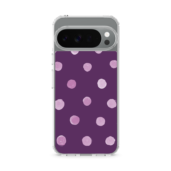 Slim Protection Case［ Watercolor Dots Retro Color - Purple ］