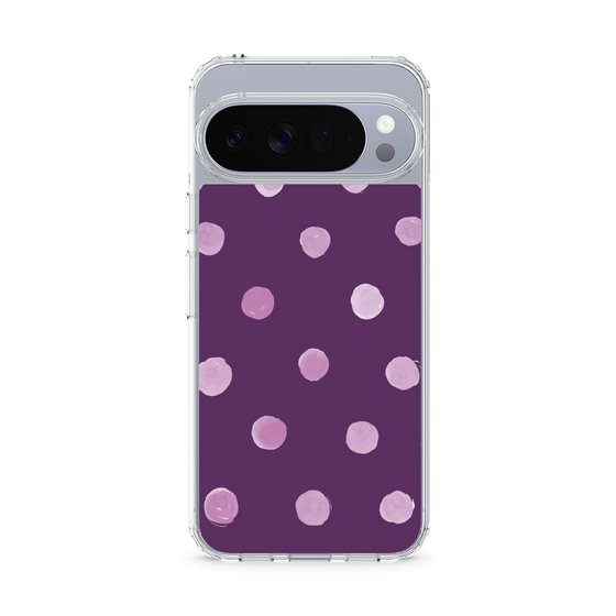 Slim Protection Case［ Watercolor Dots Retro Color - Purple ］