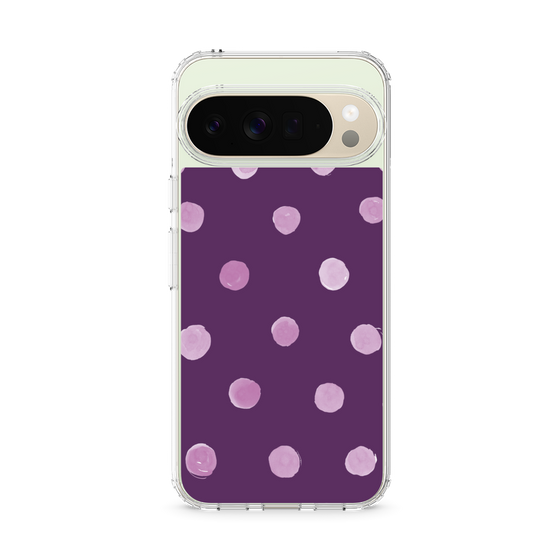 Slim Protection Case［ Watercolor Dots Retro Color - Purple ］