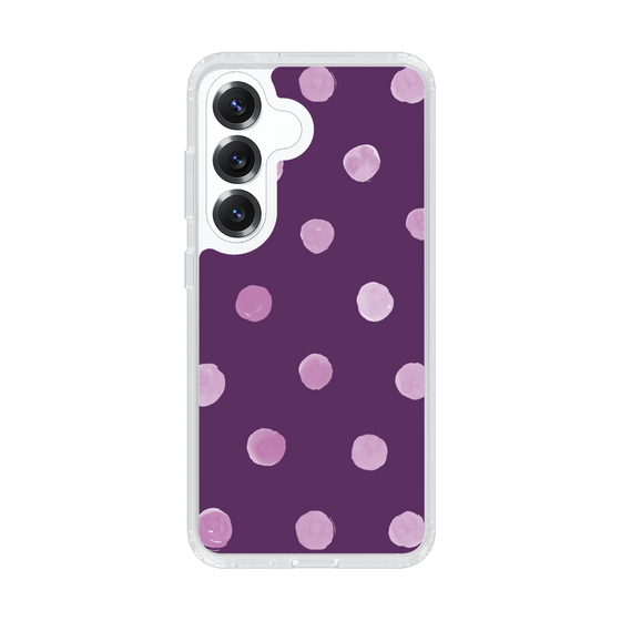 Slim Protection Case［ Watercolor Dots Retro Color - Purple ］