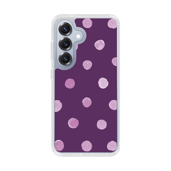 Slim Protection Case［ Watercolor Dots Retro Color - Purple ］