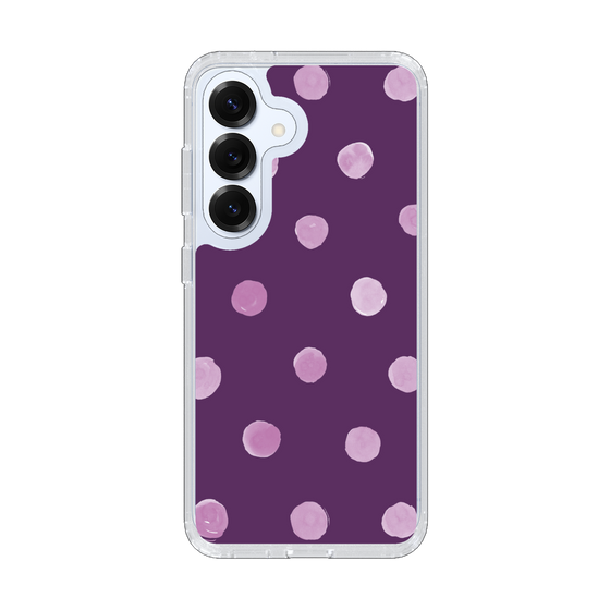 Slim Protection Case［ Watercolor Dots Retro Color - Purple ］